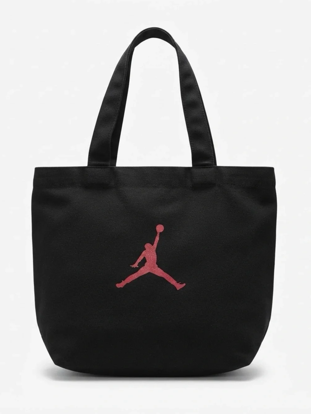 Jordan Jumpman Canvas Tote Bag Black Red Shopper Everyday Handbag